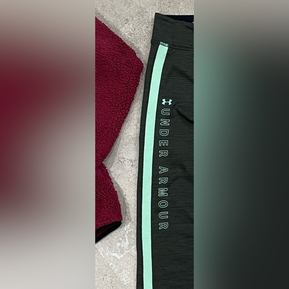 Womens VICTORIA’S SECRET PINK/UNDER ARMOUR Leggings & Sherpa Jacket, sz XS - Picture 2 of 5